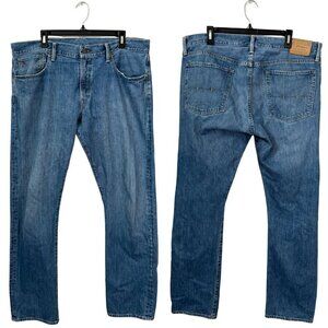 Polo Ralph Lauren Straight Leg Denim Jeans Men's 36x32 Blue Mid-Rise Preppy Dad